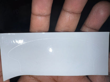 Single Replacement Piece Transparent Car Door Trim Protection Sticker